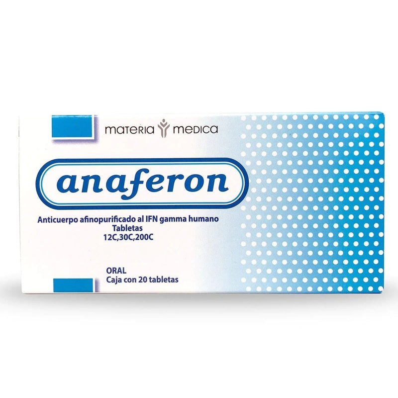 Anaferon Adulto 12C 30C 200C 20 Tabletas