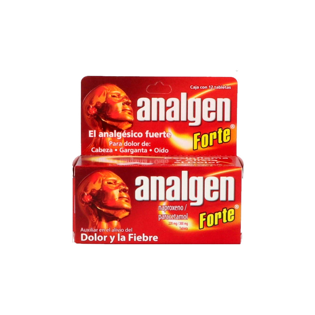 Analgen Forte Colicos 220 / 300 Mg Con 12 Tabletas 7501299309629