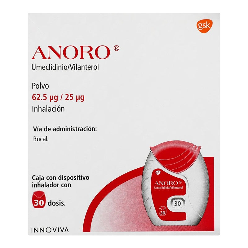 Anoro 62.5 / 25Mcg 30 Dosis Inh Aer