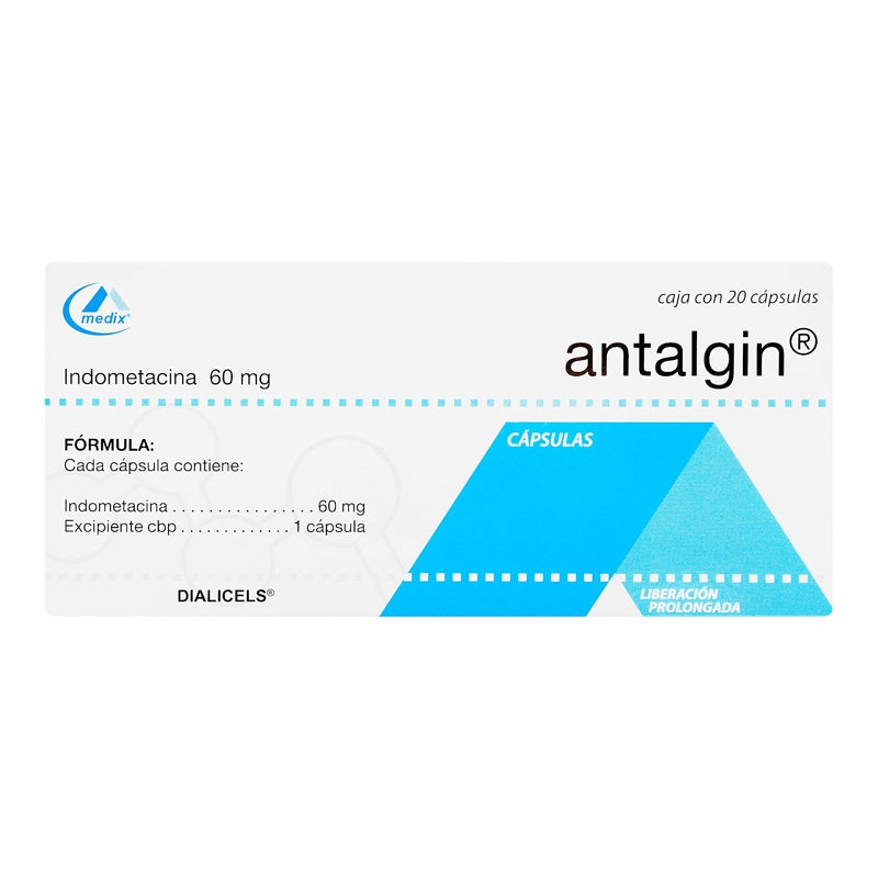 Antalgin 60 Mg Con 20 Capsulas