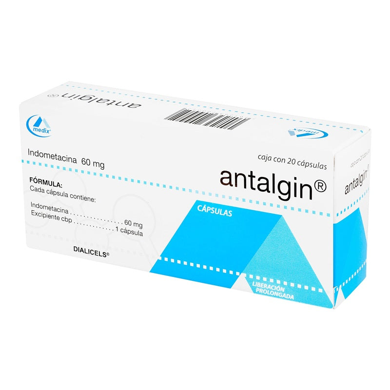 Antalgin 60 Mg Con 20 Capsulas