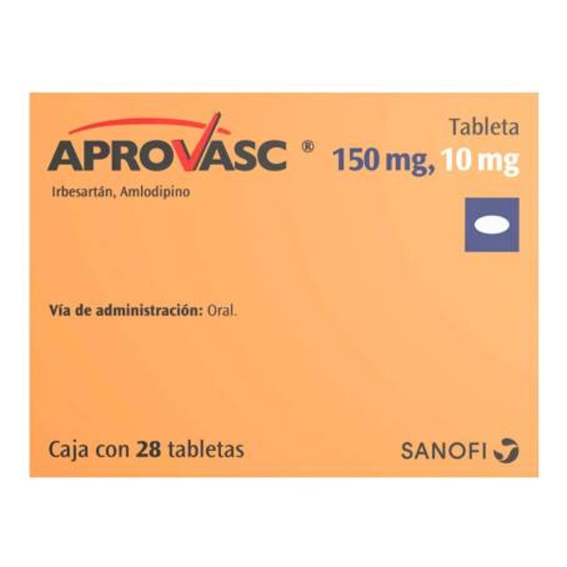 Aprovasc 150 / 10 Mg Con 28 Tabletas