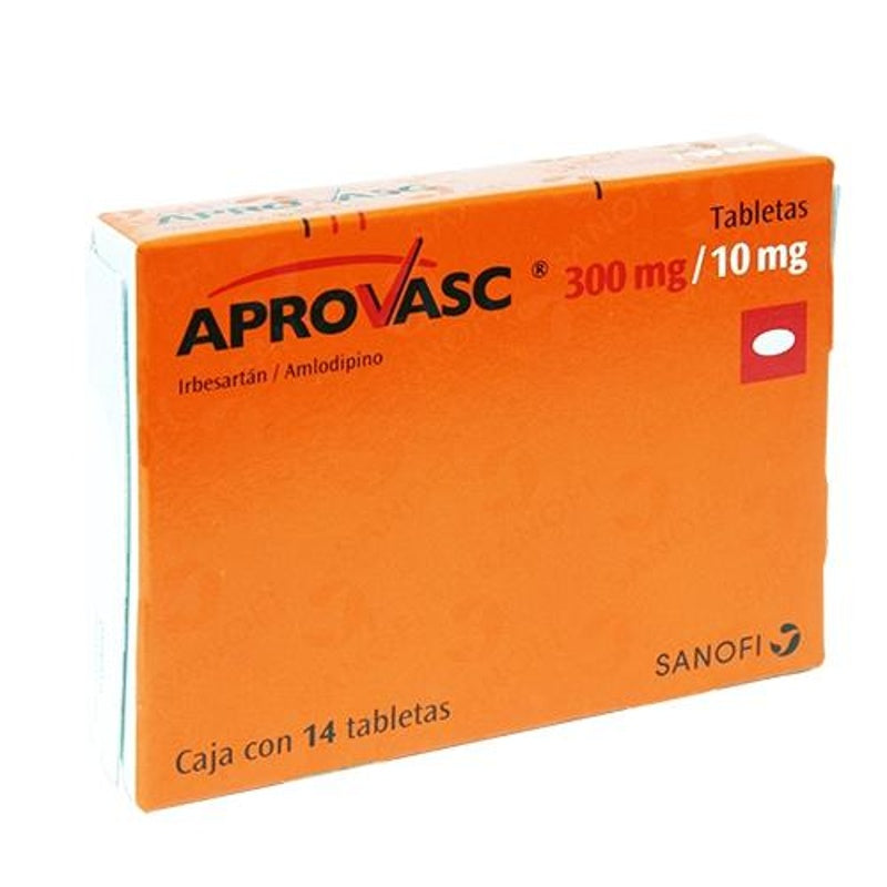 Aprovasc 300 / 10 Mg Con 14 Tabletas
