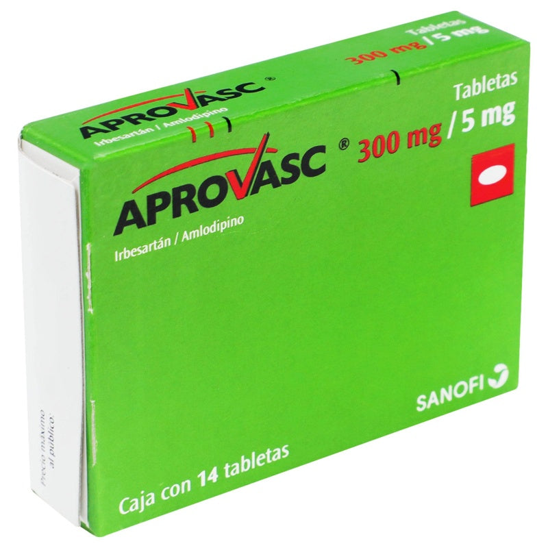 Aprovasc 300 / 5 Mg Con 14 Tabletas 7501165007826 perfil 2