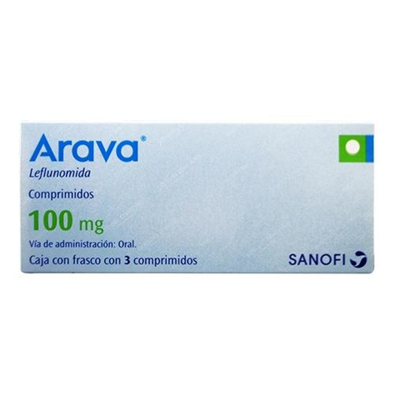 Arava 100 Mg Con 3 Tabletas