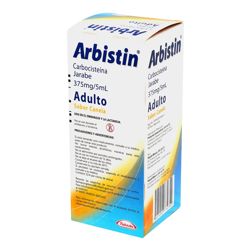 Arbistin 7.5 G Oral 150 Ml Jarabe 7501092774754 perfil 6