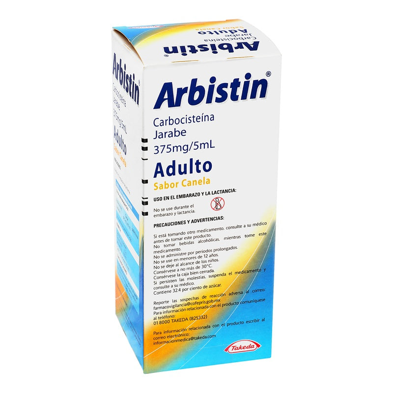 Arbistin 7.5 G Oral 150 Ml Jarabe 7501092774754 perfil 7