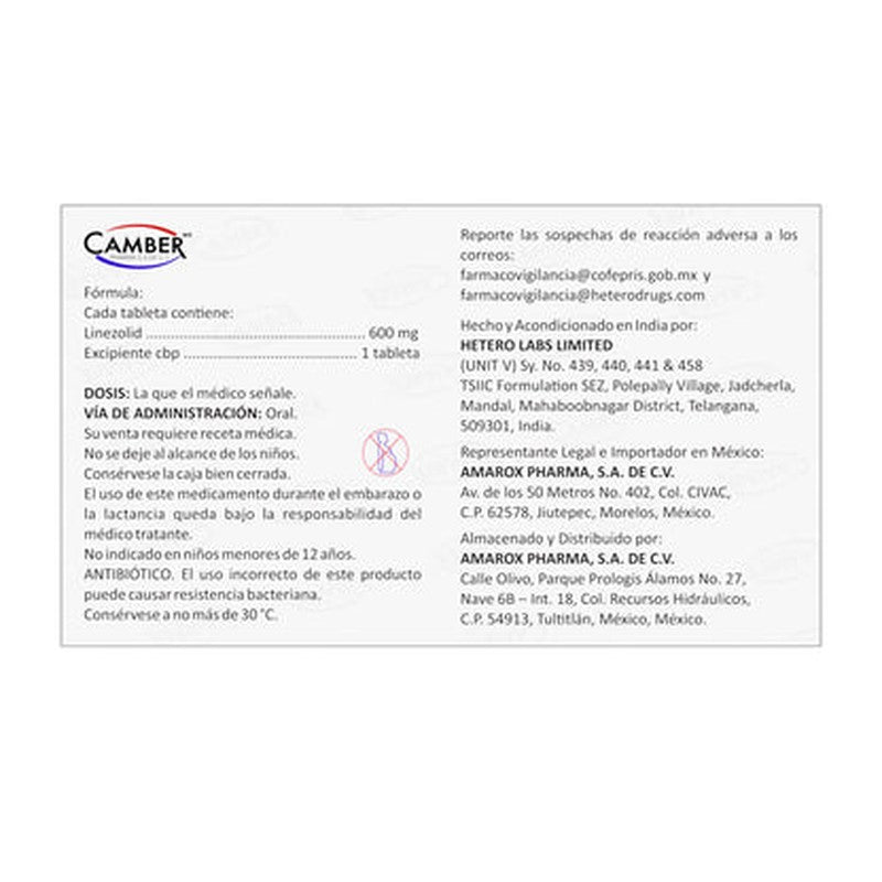 Aripiprazol 15 Mg Con 10 Tabletas Camber 7506442700391 7
