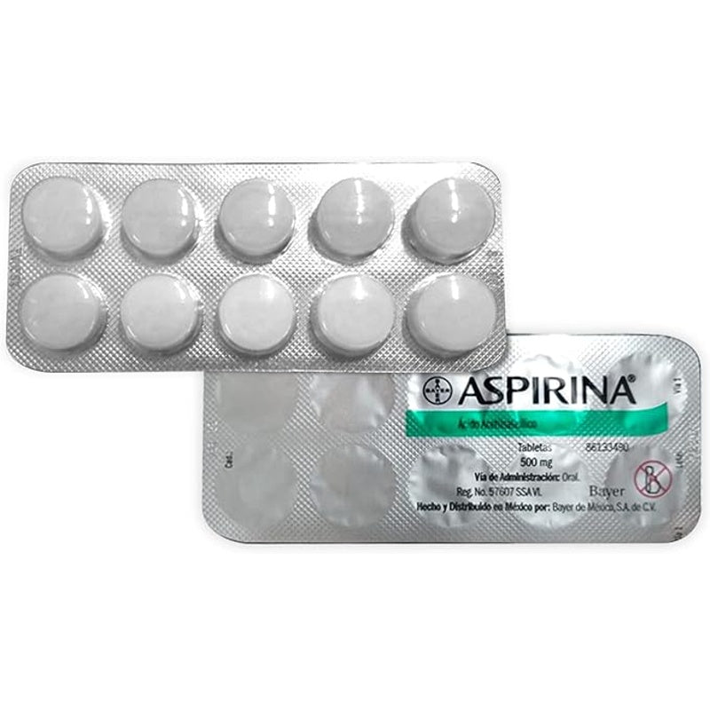 Aspirina Adulto 500 Mg Con 40 Tabletas