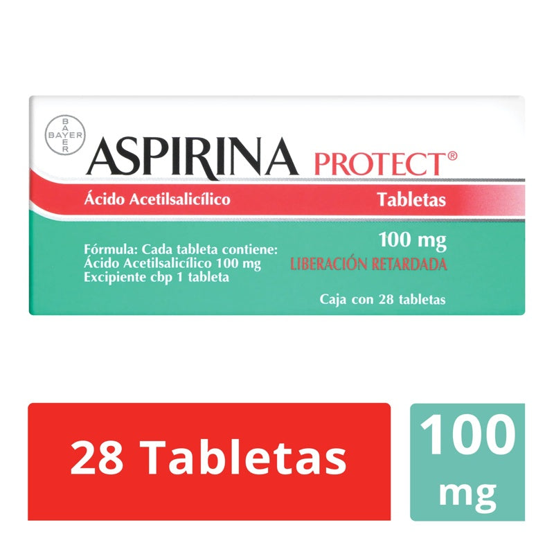 Aspirina Protec 100 Mg Con 28 Tabletas