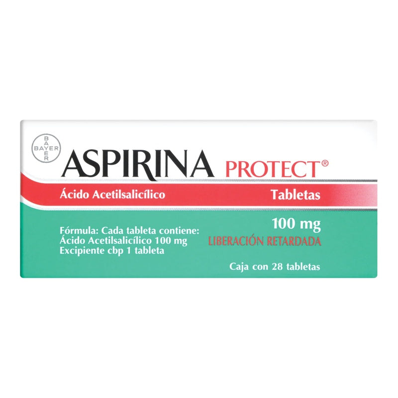 Aspirina Protec 100 Mg Con 28 Tabletas