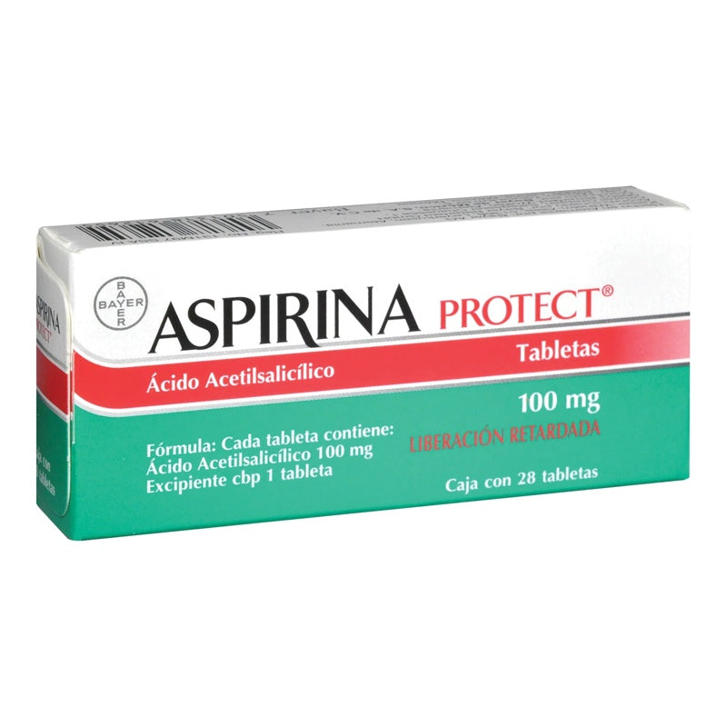 Aspirina Protec 100 Mg Con 28 Tabletas