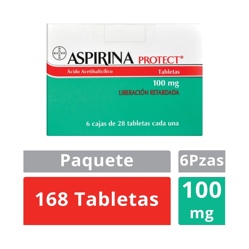 Aspirina Protec 100 Mg Con 28X6 Tabletas