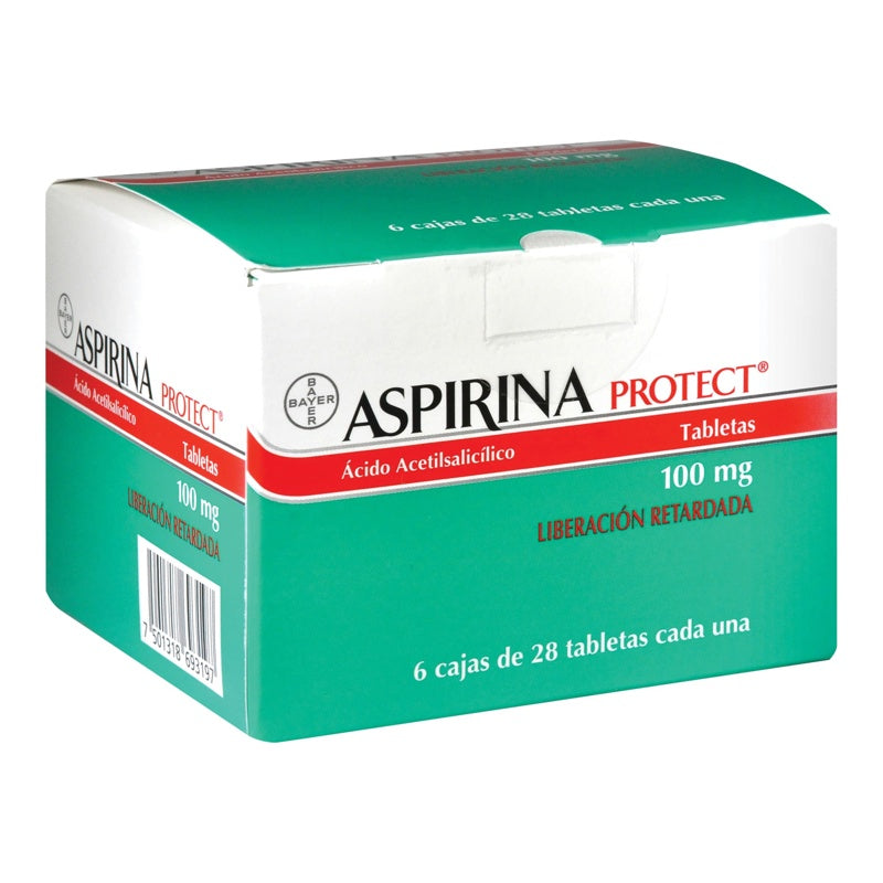 Aspirina Protec 100 Mg Con 28X6 Tabletas