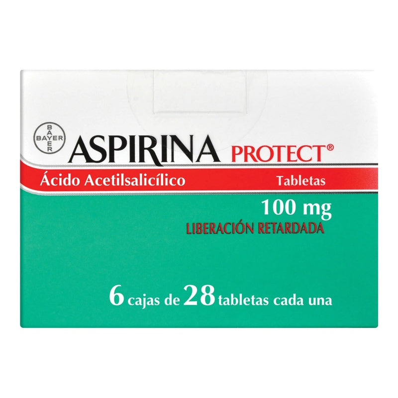Aspirina Protec 100 Mg Con 28X6 Tabletas