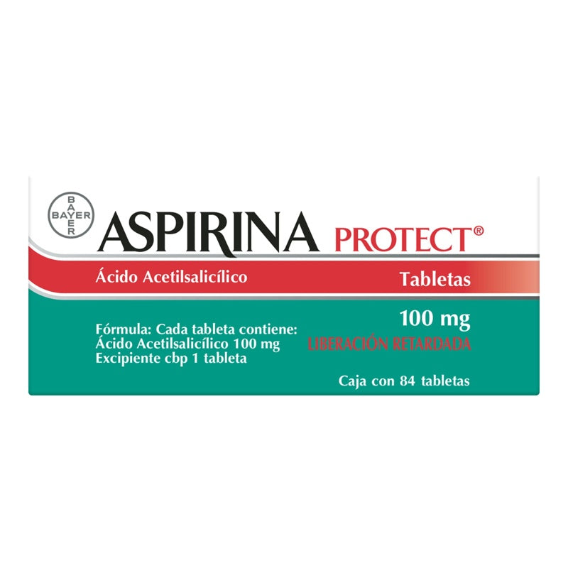 Aspirina Protec 100 Mg Con 84 Tabletas