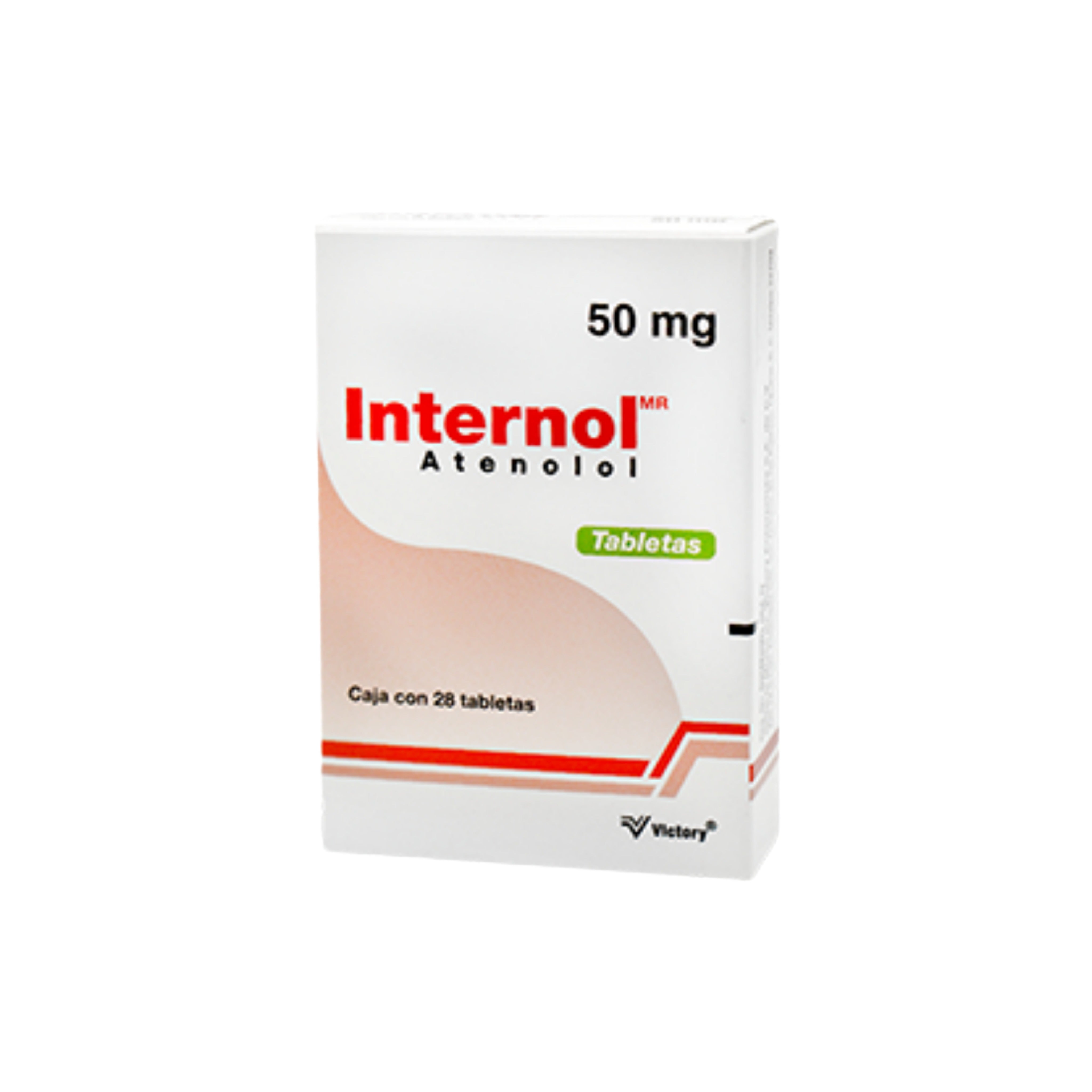 Atenolol 50 Mg Con 28 Grageas Internol 656599040103