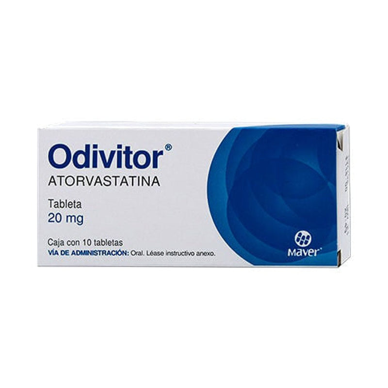 Atorvastatina 20 Mg Con 10 Tabletas Odivitor