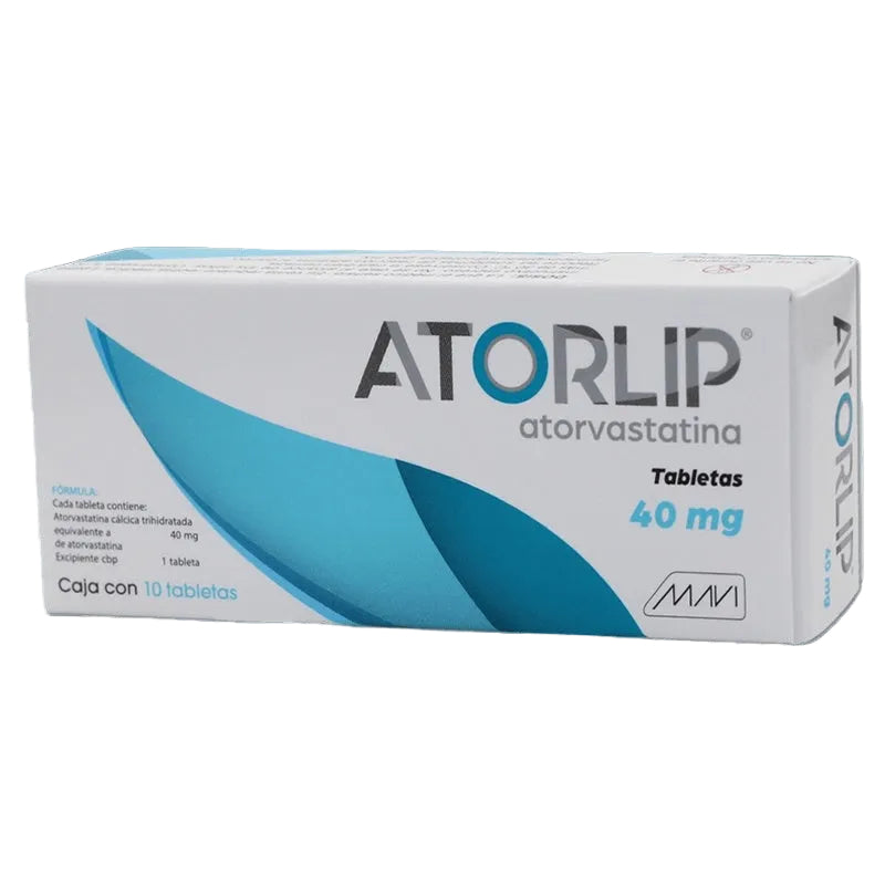 Atorvastatina 40 Mg Con 10 Tabletas Atorlip 785120754858