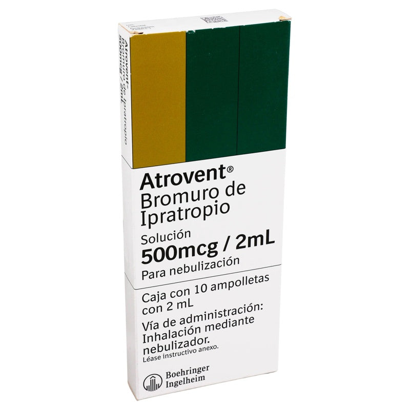 Atrovent 500Mcg Dosis Oral / Nasal 2 Ml 10 Ampolletas