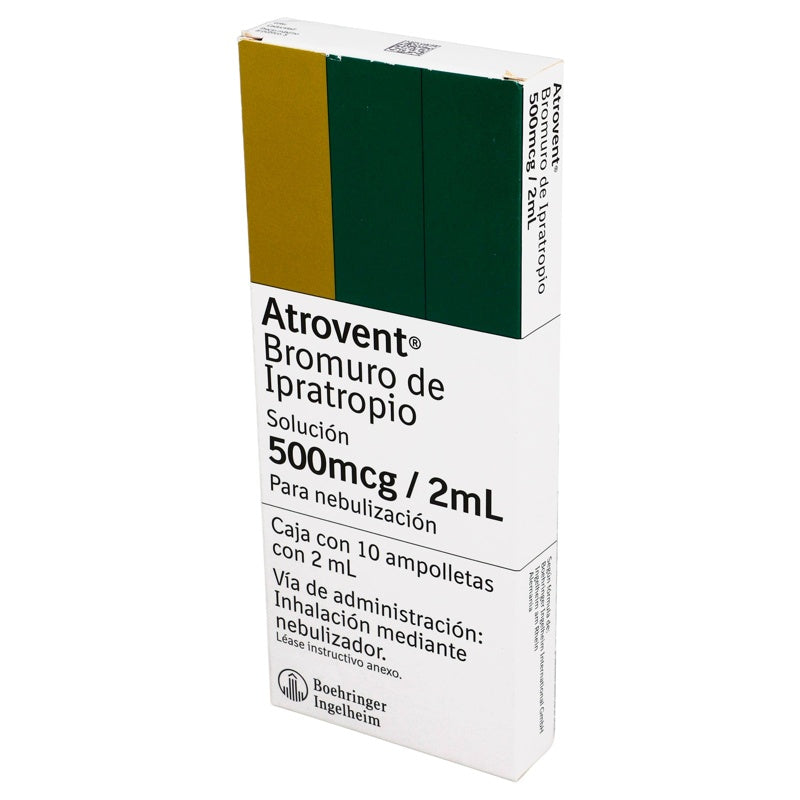 Atrovent 500Mcg Dosis Oral / Nasal 2 Ml 10 Ampolletas