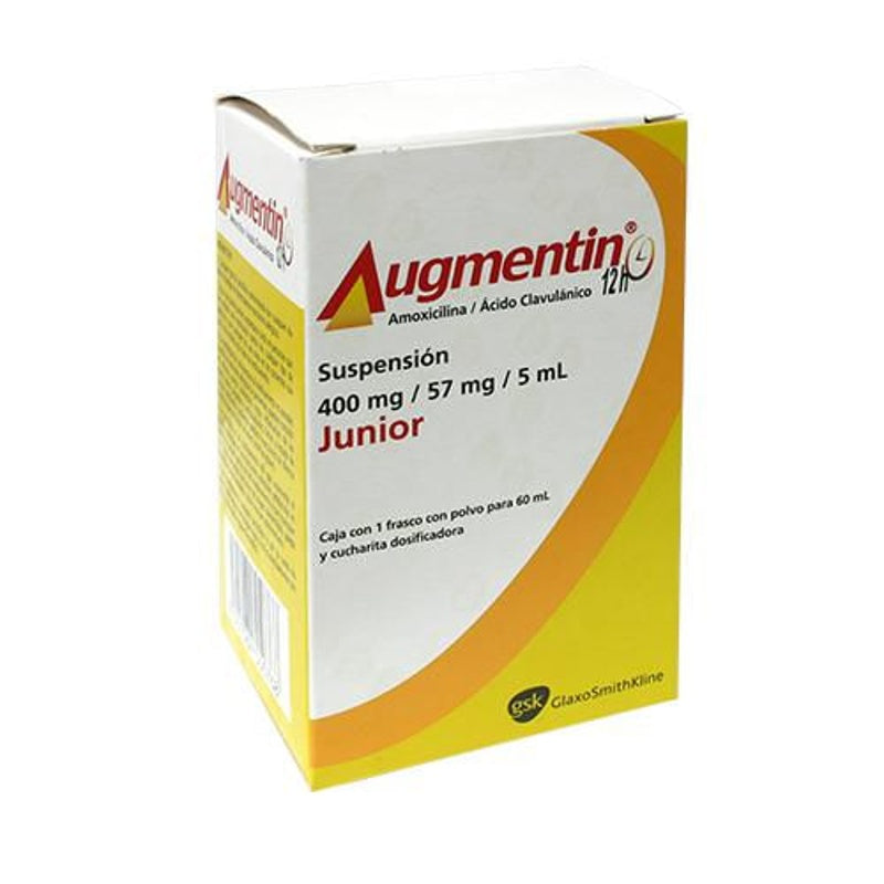 Augmentin 12H Infantil 400 / 57 Mg / 5 Ml 60 Ml Suspensión