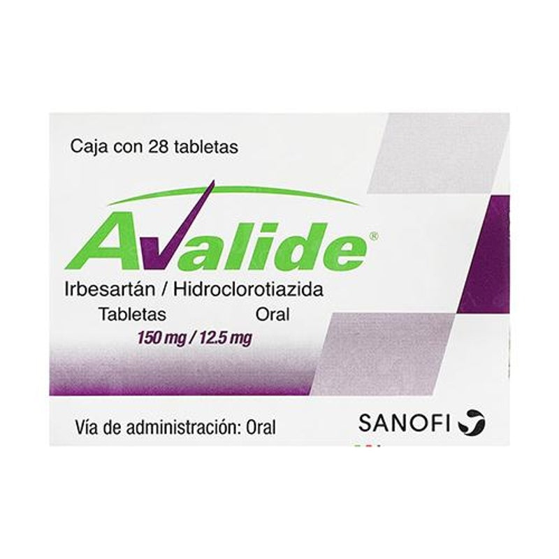 Avalide 150 / 12.5 Mg Con 28 Tabletas
