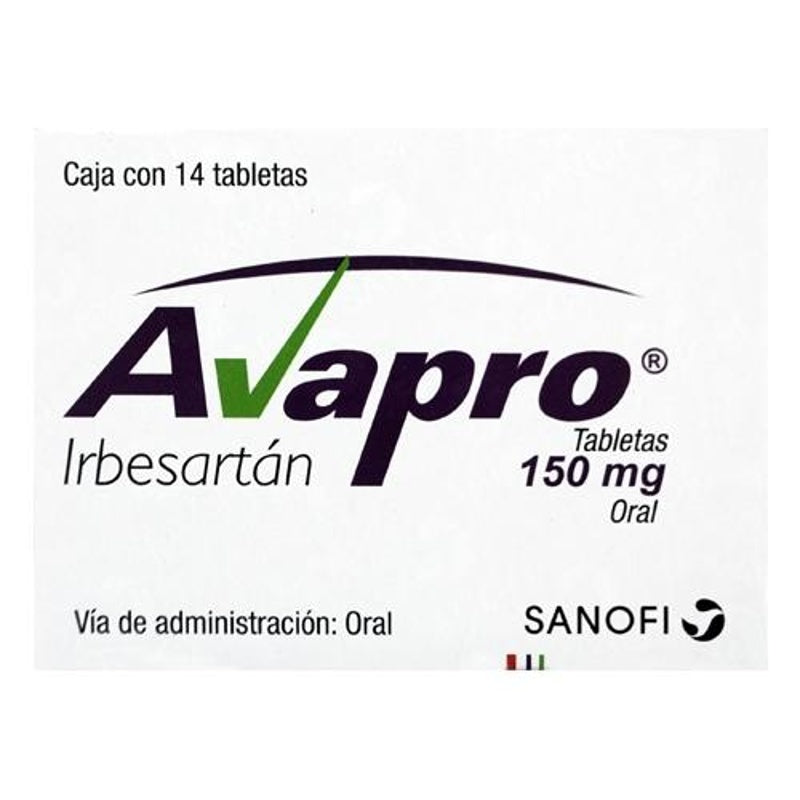Avapro 150 Mg Con 14 Tabletas