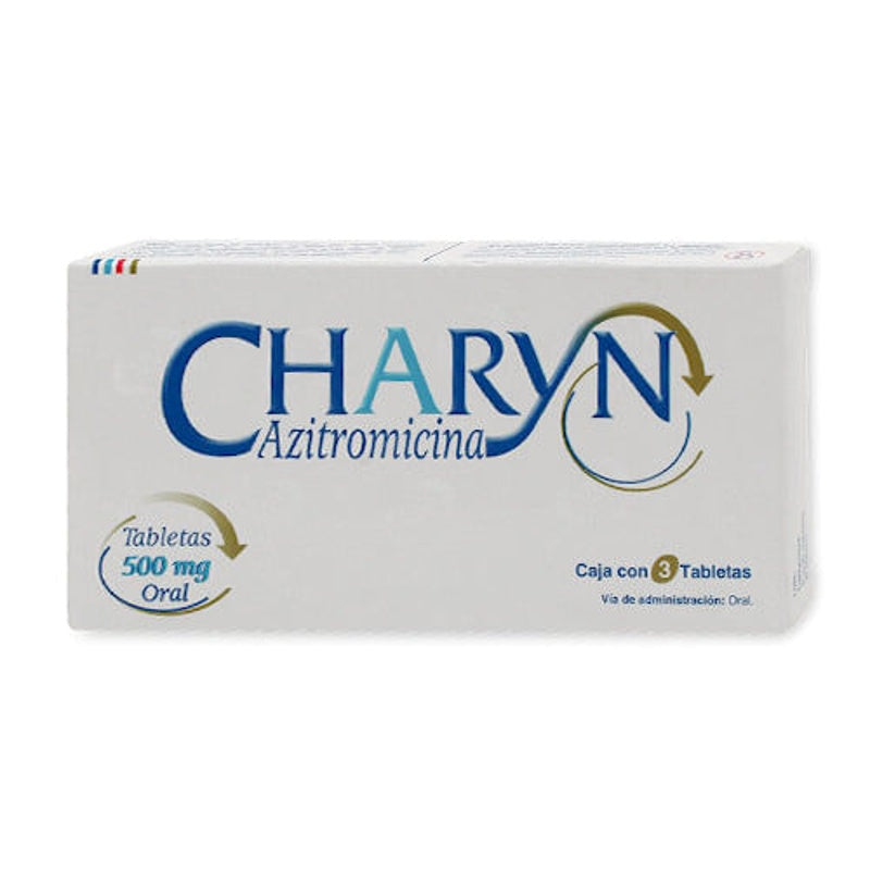 Azitromicina 500 Mg Con 3 Tabletas Charyn