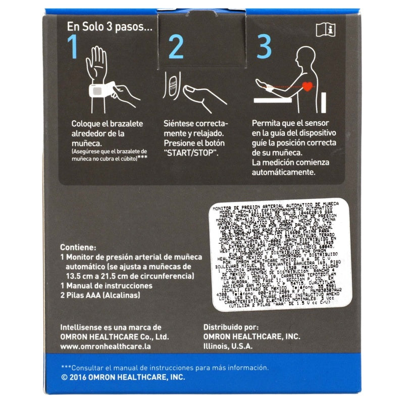 Baumanometro Dig Omron Muñeca Hem6131