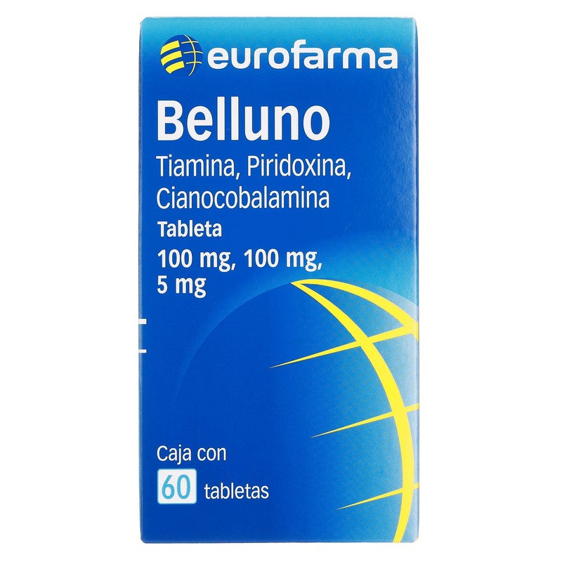 Belluno 100  100  5 Mg Con 60 Tabletas 7891317030520