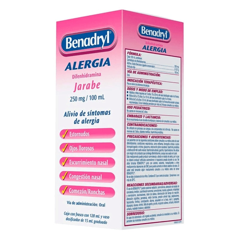 Benadryl 12.5 Mg / 5 Ml 120 Ml Jarabe