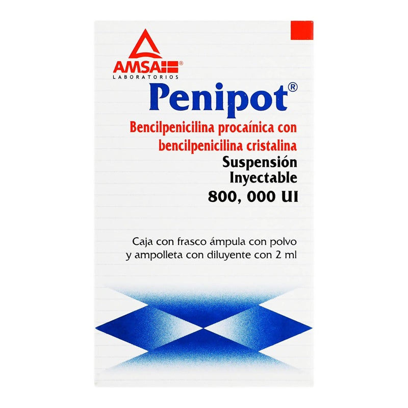Bencilpenicilina Procainica / Bencilpenicilina Cristalina 800000Ui 2 Ml Fa Penipot 7501349011175 perfil 4