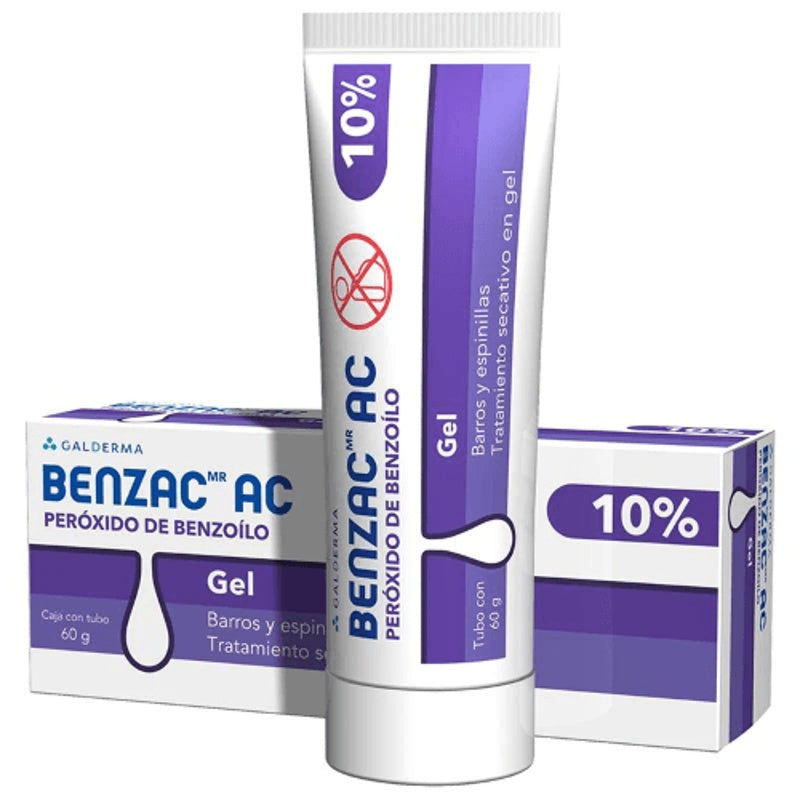 Benzac Aceite 10% 60 Gr Gel Tópica