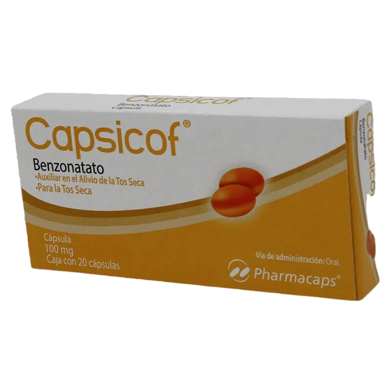 Benzonatato 100 Mg 20 Perlas Capsicof 7501130713189