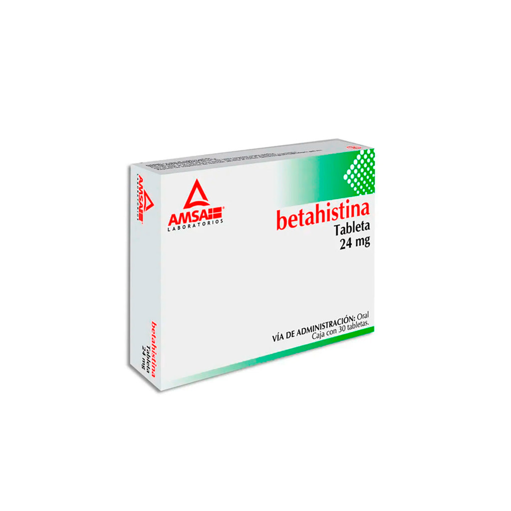 Betahistina 24 Mg Con 30 Tabletas Amsa 7501349029965