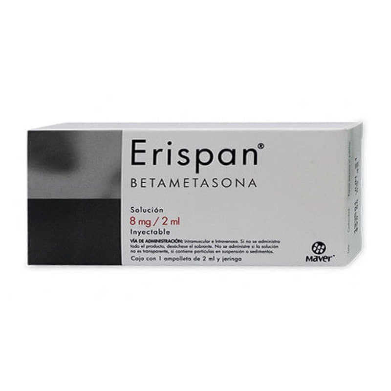 Betametasona 8 Mg / 2 Ml 2 Ml 1 Ampulas Erispan