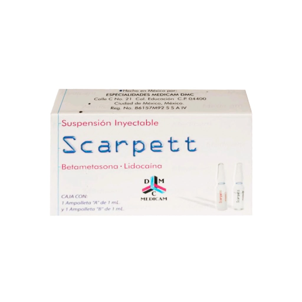 Betametasona / Lidocaina Ampulas Scarpett 1306881054170