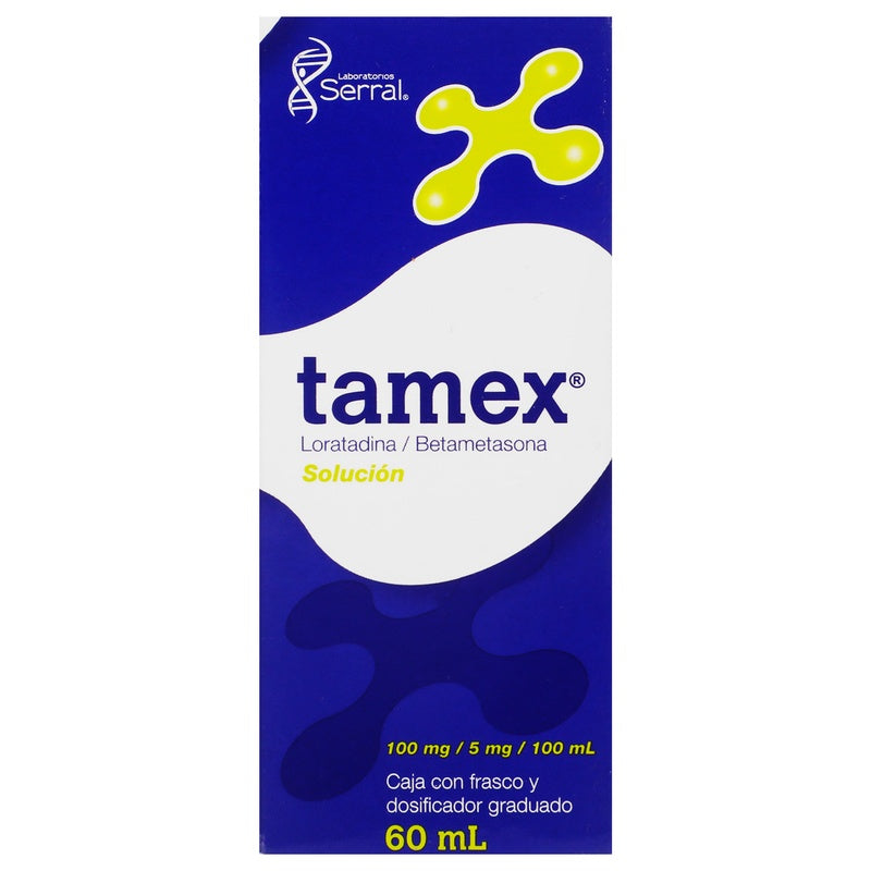 Betametasona / Loratadina 5 / 100 Mg / 100 Ml 60 Ml Solución Tamex 7501258206563