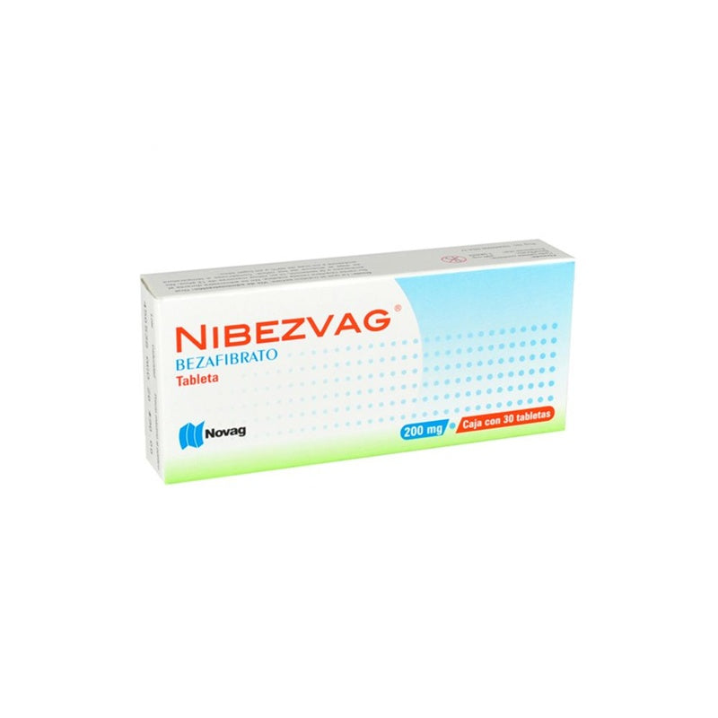 Bezafibrato 200 Mg Con 30 Tabletas Nibezvag