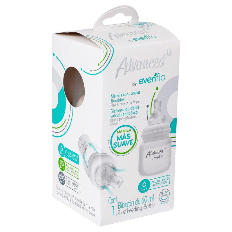 Biberón Evenflo Advance Flujo Lento 2Oz 7501027511706 2