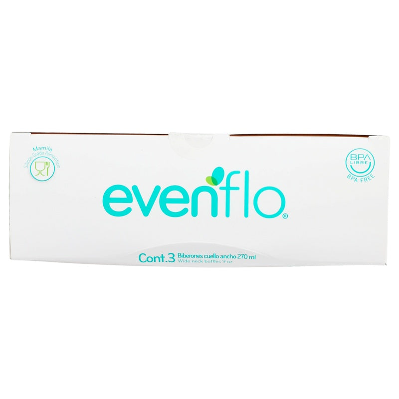 Biberón Evenflo Cuello Ancho 9 Oz 3 Pac 7501027511218 perfil 2