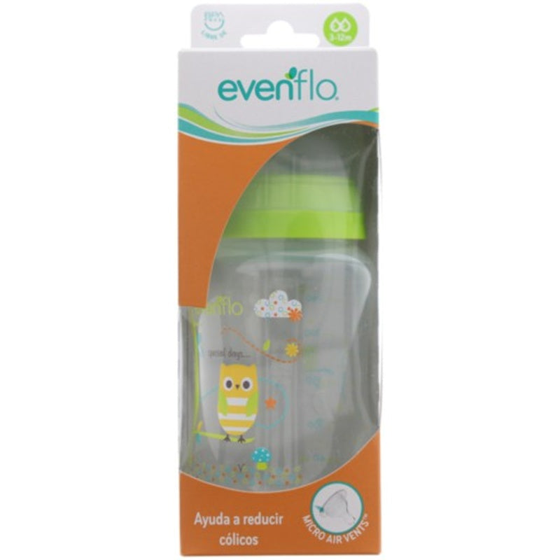 Biberón Evenflo Cuello Ancho Decorativo 9 Oz