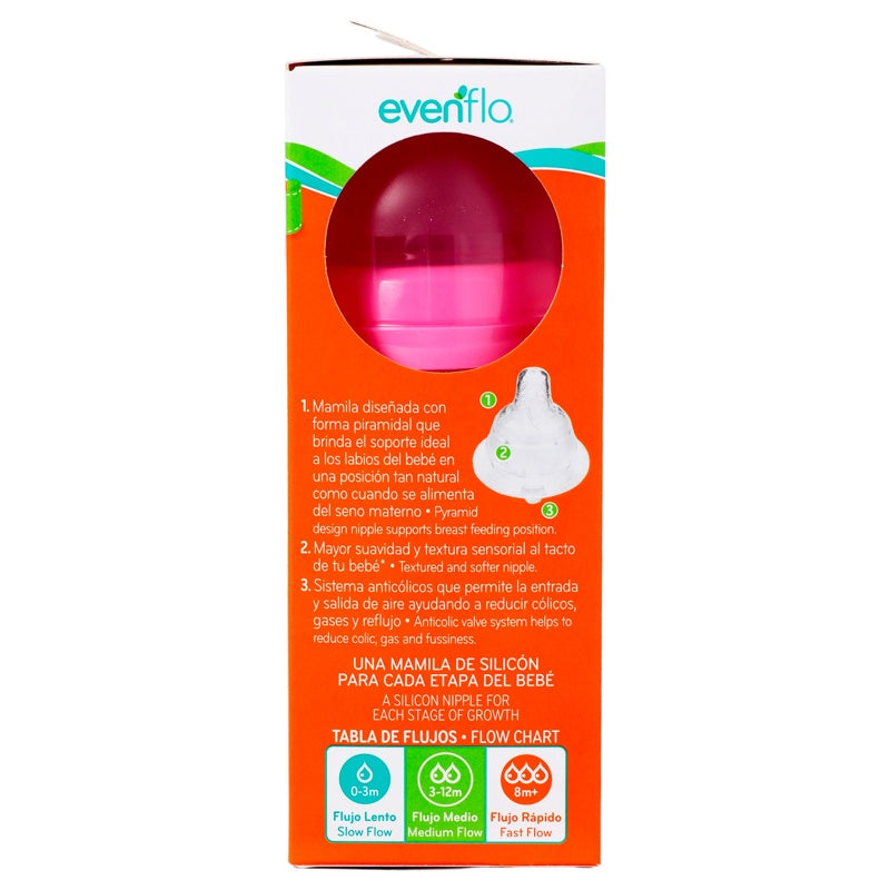 Biberón Evenflo Cuello Ancho Decorativo 9 Oz perfil 8