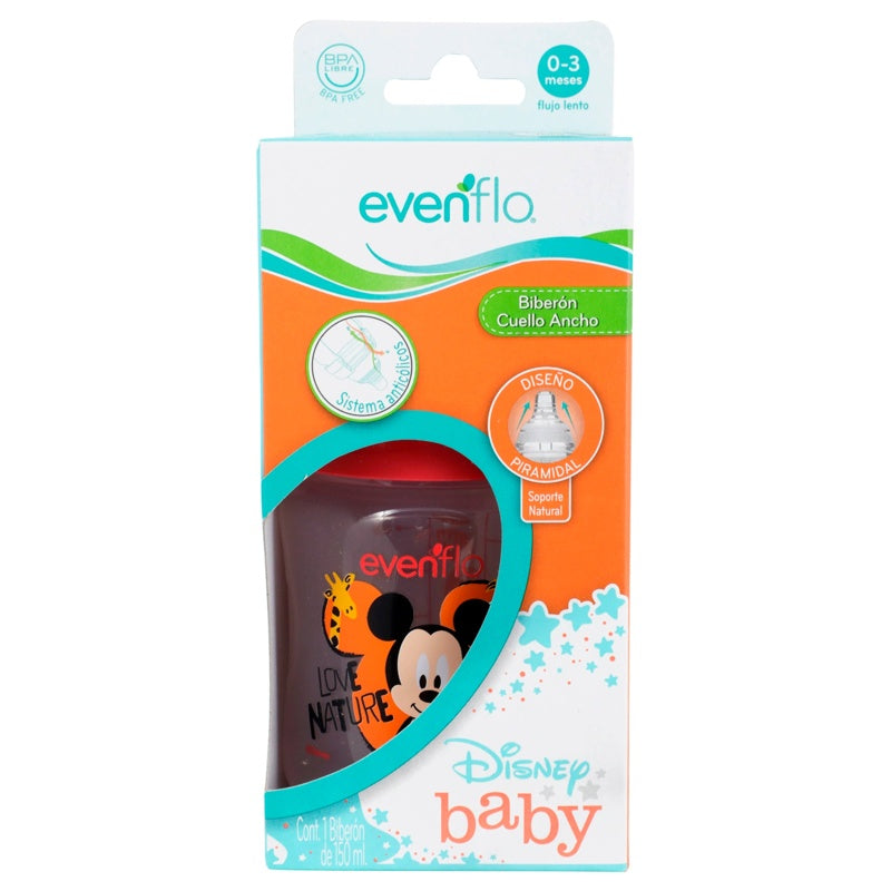 Biberón Evenflo Disney Cuello Ancho 5Oz 7501027513083 perfil 2