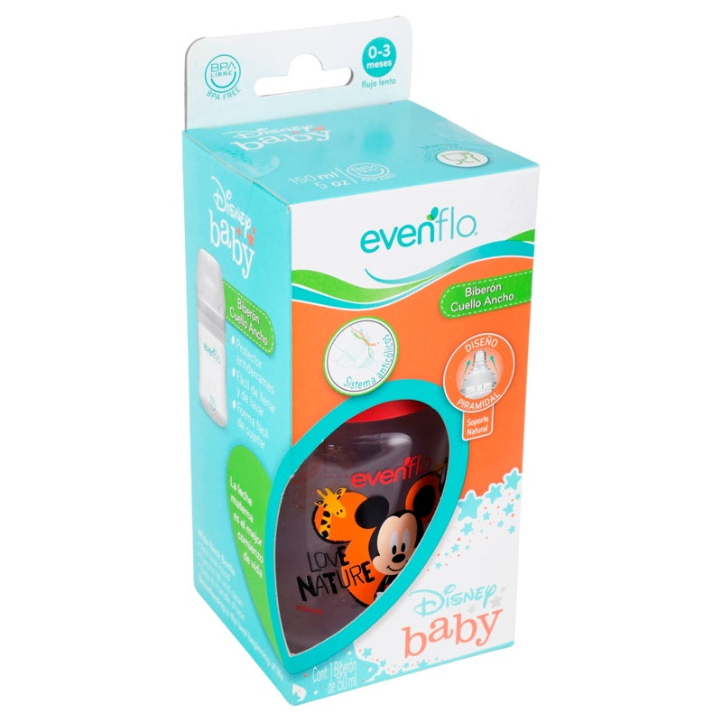 Biberón Evenflo Disney Cuello Ancho 5Oz 7501027513083 perfil 4
