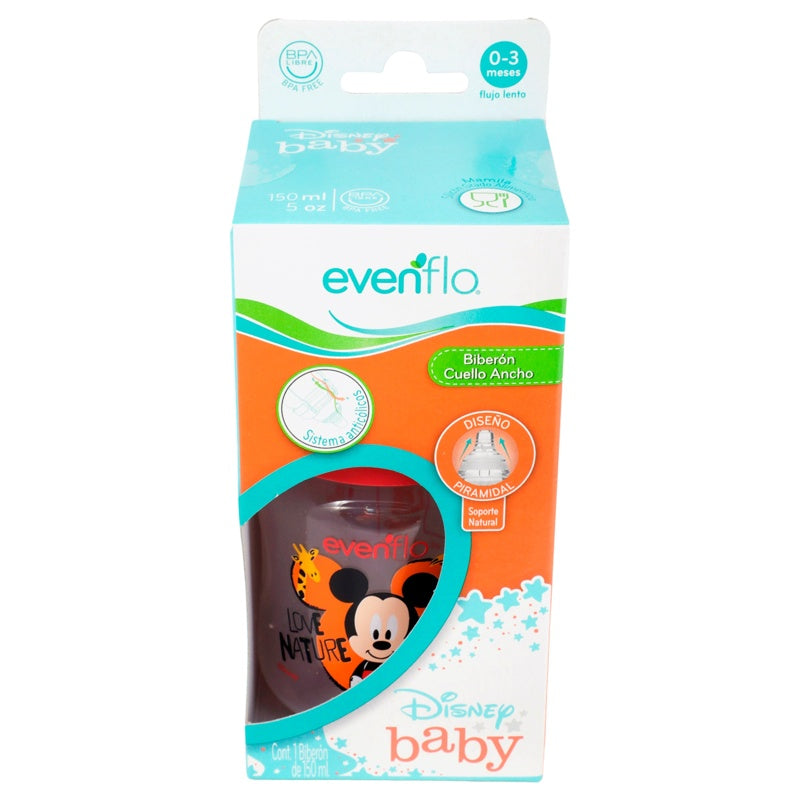Biberón Evenflo Disney Cuello Ancho 5Oz 7501027513083 perfil 5