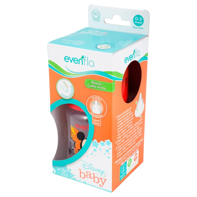 Biberón Evenflo Disney Cuello Ancho 5Oz 7501027513083 perfil 8