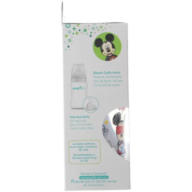 Biberón Evenflo Disney Cuello Ancho 9 Oz perfil 16