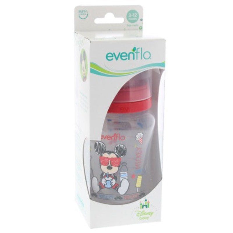 Biberón Evenflo Disney Cuello Ancho 9 Oz perfil 4